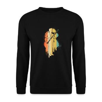 Bassoon Bassoon Bassoon Player Bassoonist - Unisex Sweatshirt - black - Front - Alina (178cm) & Michal (187cm)