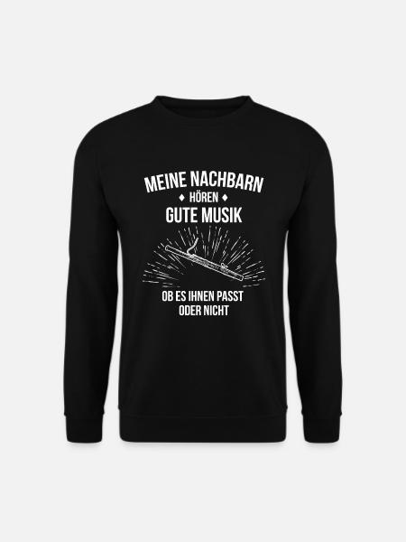 Fagott Fagottspieler Fagottist - Unisex Pullover - Schwarz