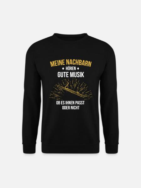 Fagott Fagottspieler Fagottist - Unisex Pullover - Schwarz