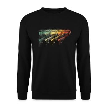 Panflute Panflute player Panflutist - Unisex Sweatshirt - black - Front - Alina (178cm) & Michal (187cm)