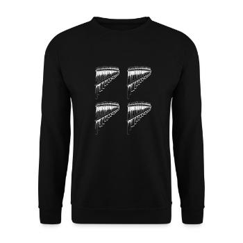 Panflute Panflute player Panflutist - Unisex Sweatshirt - black - Front - Alina (178cm) & Michal (187cm)