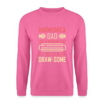 Harmonica harmonica player father - Unisex Sweatshirt - pink - Front