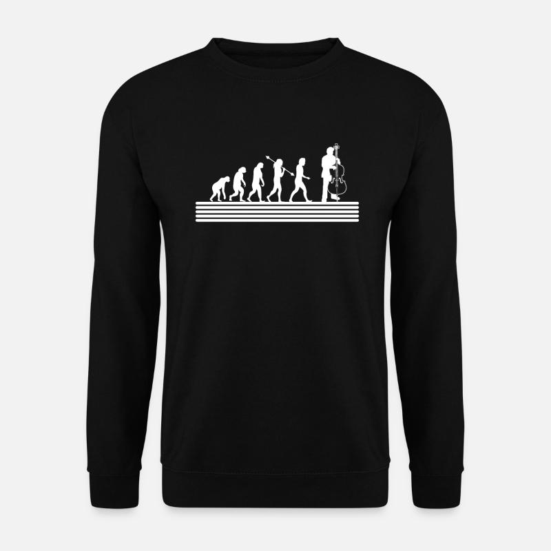Kontrabass Kontrabassspieler Kontrabassist - Unisex Pullover - Schwarz