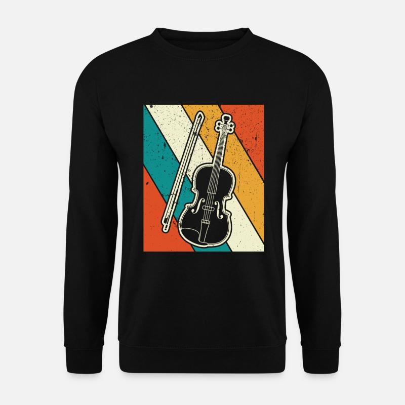 Geige Violine Geiger Violinist - Unisex Pullover - Schwarz