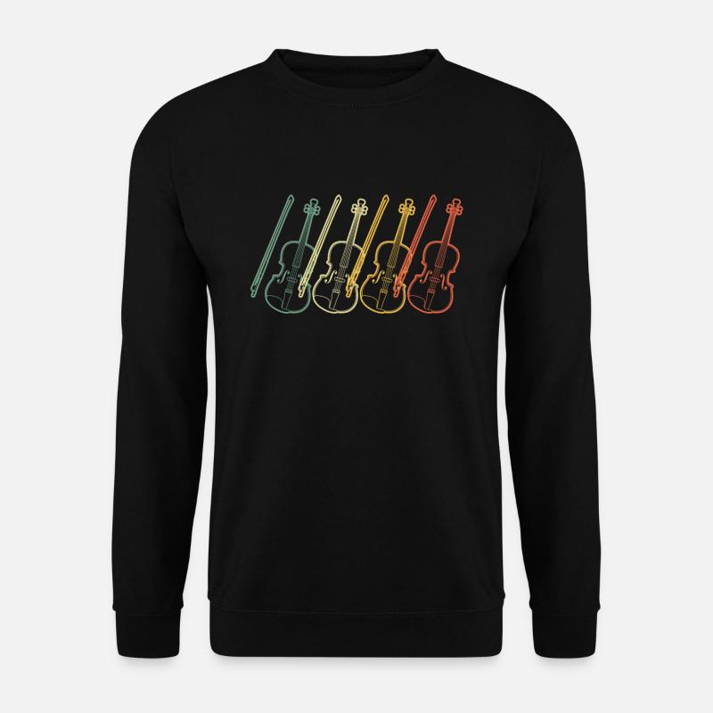Geige Violine Geiger Violinist - Unisex Pullover - Schwarz