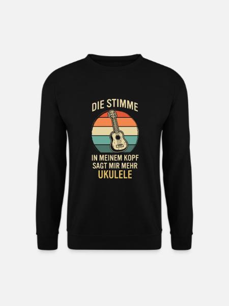 Ukulele Ukulele-Spieler Ukulelist - Unisex Pullover - Schwarz