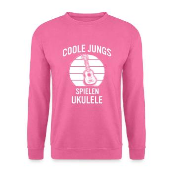 Ukulele Ukulele-Spieler Ukulelist - Unisex Pullover - Pink - Vorne
