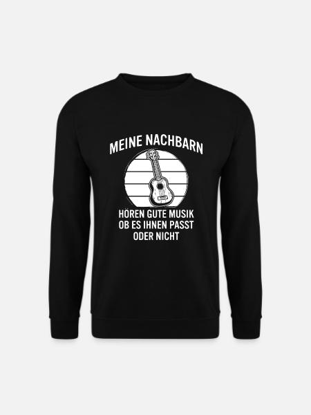 Ukulele Ukulele-Spieler Ukulelist - Unisex Pullover - Schwarz