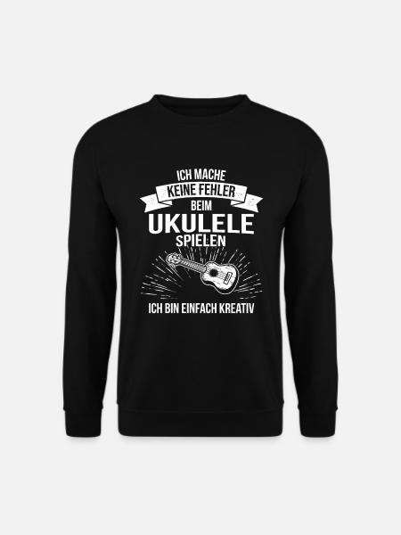 Ukulele Ukulele-Spieler Ukulelist - Unisex Pullover - Schwarz