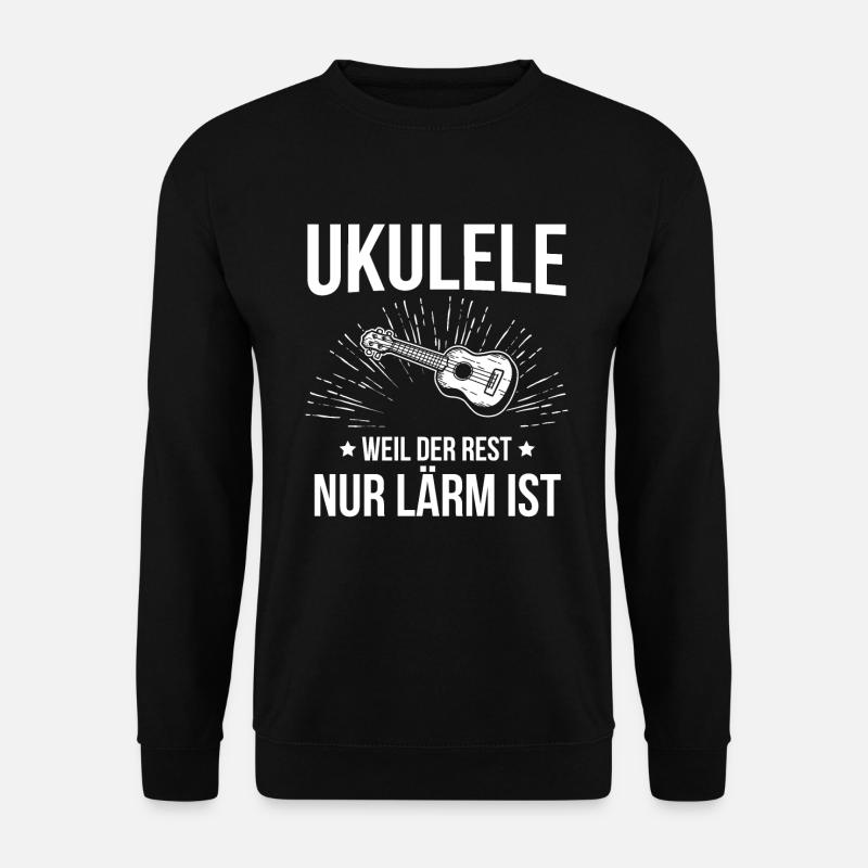 Ukulele Ukulele-Spieler Ukulelist - Unisex Pullover - Schwarz