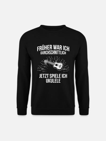 Ukulele Ukulele-Spieler Ukulelist - Unisex Pullover - Schwarz