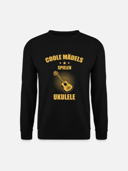 Ukulele Ukulele-Spieler Ukulelist - Unisex Pullover - Schwarz