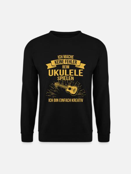 Ukulele Ukulele-Spieler Ukulelist - Unisex Pullover - Schwarz