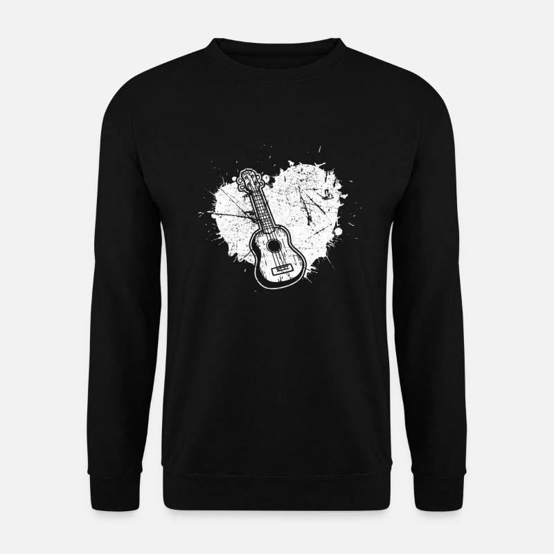 Ukulele Ukulele-Spieler Ukulelist - Unisex Pullover - Schwarz