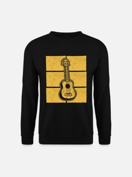 Ukulele Ukulele-Spieler Ukulelist - Unisex Pullover - Schwarz