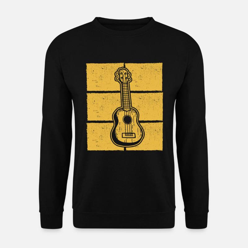 Ukulele Ukulele-Spieler Ukulelist - Unisex Pullover - Schwarz