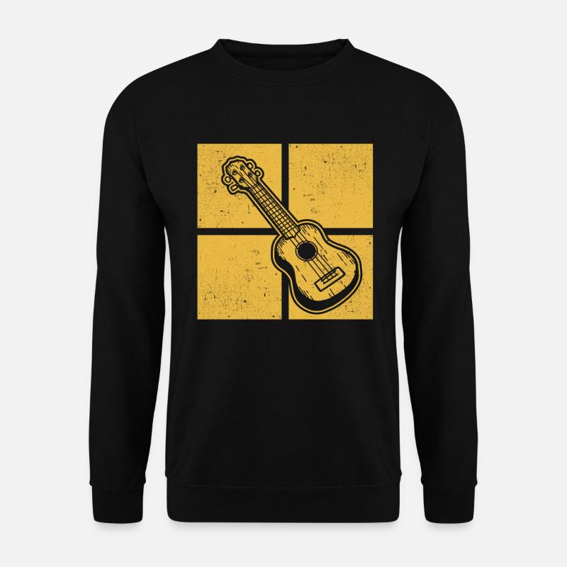 Ukulele Ukulele-Spieler Ukulelist - Unisex Pullover - Schwarz