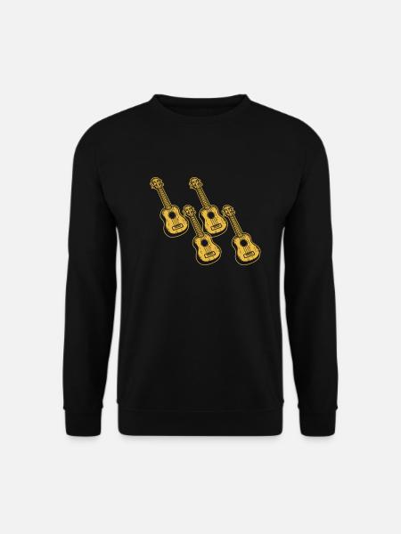 Ukulele Ukulele-Spieler Ukulelist - Unisex Pullover - Schwarz