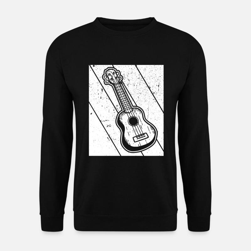 Ukulele Ukulele-Spieler Ukulelist - Unisex Pullover - Schwarz