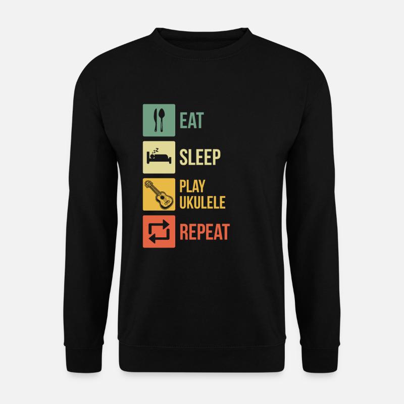 Ukulélé Joueur de ukulélé Ukuléléliste - Sweat-shirt Unisexe - noir
