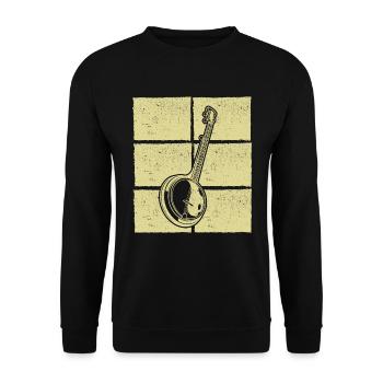 Banjo Banjo joueur Banjoïste - Sweat-shirt Unisexe - noir - Devant - Alina (178cm) & Michal (187cm)