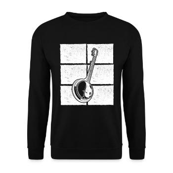Banjo Banjo joueur Banjoïste - Sweat-shirt Unisexe - noir - Devant - Alina (178cm) & Michal (187cm)