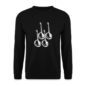 Banjo Banjo joueur Banjoïste - Sweat-shirt Unisexe - noir - Devant - Alina (178cm) & Michal (187cm)
