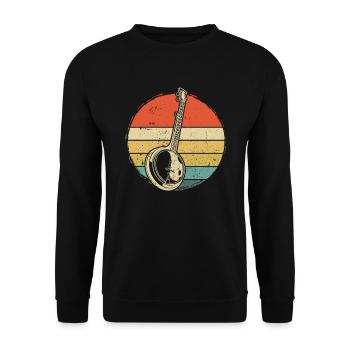 Banjo Banjo joueur Banjoïste - Sweat-shirt Unisexe - noir - Devant - Alina (178cm) & Michal (187cm)