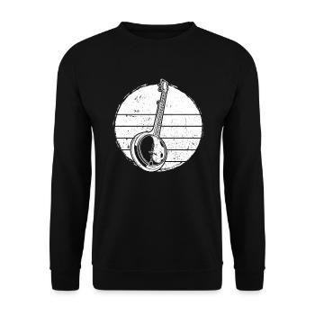 Banjo Banjo joueur Banjoïste - Sweat-shirt Unisexe - noir - Devant - Alina (178cm) & Michal (187cm)