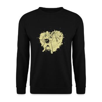 Banjo Banjo joueur Banjoïste - Sweat-shirt Unisexe - noir - Devant - Alina (178cm) & Michal (187cm)