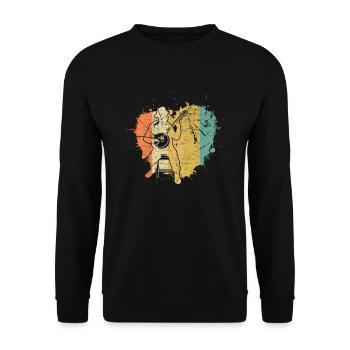 Banjo Banjo joueur Banjoïste - Sweat-shirt Unisexe - noir - Devant - Alina (178cm) & Michal (187cm)