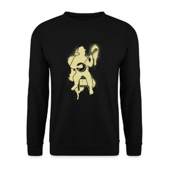 Banjo Banjo joueur Banjoïste - Sweat-shirt Unisexe - noir - Devant - Alina (178cm) & Michal (187cm)