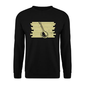 Banjo Banjo joueur Banjoïste - Sweat-shirt Unisexe - noir - Devant - Alina (178cm) & Michal (187cm)