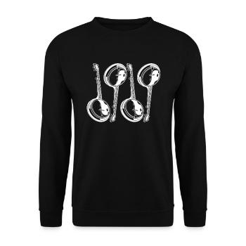 Banjo Banjo joueur Banjoïste - Sweat-shirt Unisexe - noir - Devant - Alina (178cm) & Michal (187cm)
