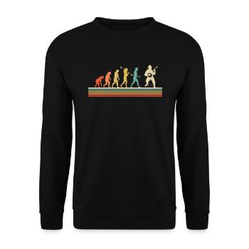 Banjo Banjospieler Banjoist - Unisex Pullover - Schwarz - Vorne - Alina (178cm) & Michal (187cm)