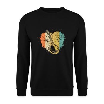 Banjo Banjo joueur Banjoïste - Sweat-shirt Unisexe - noir - Devant - Alina (178cm) & Michal (187cm)