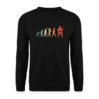 Banjo Banjospieler Banjoist - Unisex Pullover - Schwarz - Vorne - Alina (178cm) & Michal (187cm)
