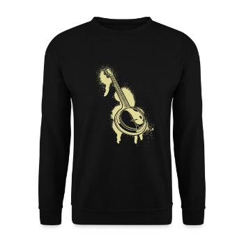 Banjo Banjo joueur Banjoïste - Sweat-shirt Unisexe - noir - Devant - Alina (178cm) & Michal (187cm)