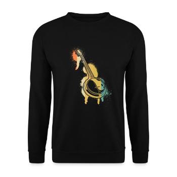 Banjo Banjo joueur Banjoïste - Sweat-shirt Unisexe - noir - Devant - Alina (178cm) & Michal (187cm)