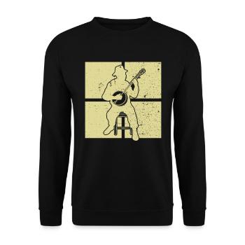 Banjo Banjo joueur Banjoïste - Sweat-shirt Unisexe - noir - Devant - Alina (178cm) & Michal (187cm)