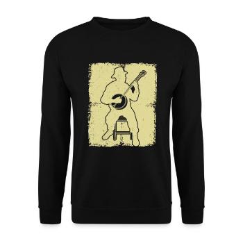 Banjo Banjo joueur Banjoïste - Sweat-shirt Unisexe - noir - Devant - Alina (178cm) & Michal (187cm)