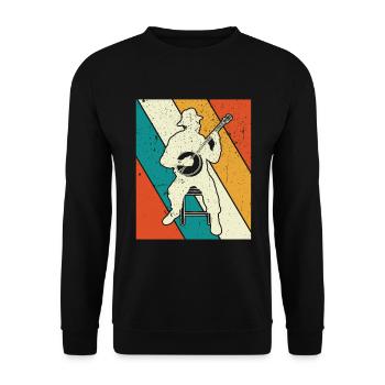 Banjo Banjo joueur Banjoïste - Sweat-shirt Unisexe - noir - Devant - Alina (178cm) & Michal (187cm)