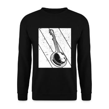 Banjo Banjo joueur Banjoïste - Sweat-shirt Unisexe - noir - Devant - Alina (178cm) & Michal (187cm)