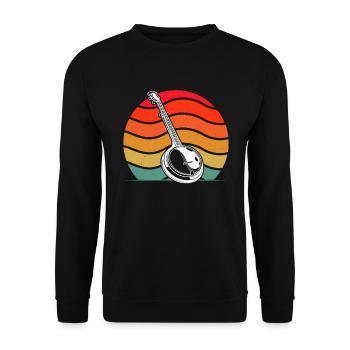Banjo Banjo joueur Banjoïste - Sweat-shirt Unisexe - noir - Devant - Alina (178cm) & Michal (187cm)