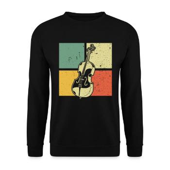 Cello Cellospieler Cellist - Unisex Pullover - Schwarz - Vorne - Alina (178cm) & Michal (187cm)