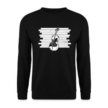 Cello cello player cellist - Unisex Sweatshirt - black - Front - Alina (178cm) & Michal (187cm)