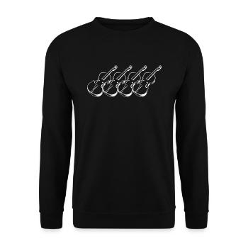 Violoncelliste violoncelliste - Sweat-shirt Unisexe - noir - Devant - Alina (178cm) & Michal (187cm)