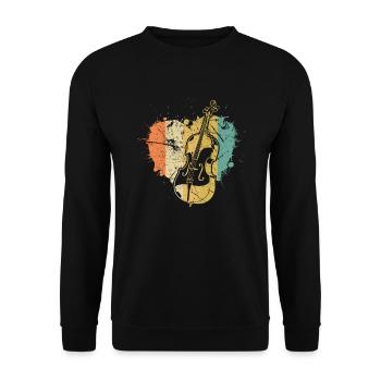 Cello cello player cellist - Unisex Sweatshirt - black - Front - Alina (178cm) & Michal (187cm)
