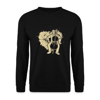 Violoncelliste violoncelliste - Sweat-shirt Unisexe - noir - Devant - Alina (178cm) & Michal (187cm)