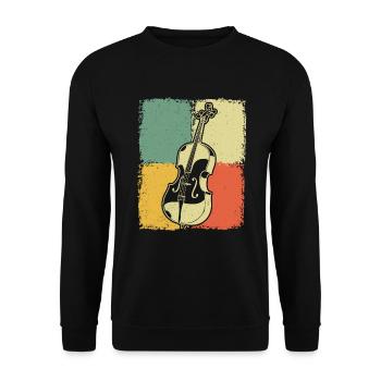 Cello cello player cellist - Unisex Sweatshirt - black - Front - Alina (178cm) & Michal (187cm)